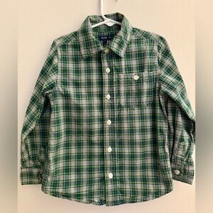 Baby Gap Boys Long Sleeve Button Down Polo Shirt 5T Like New Condition